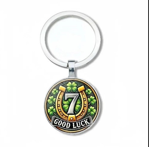 Lucky number keychain - number,
