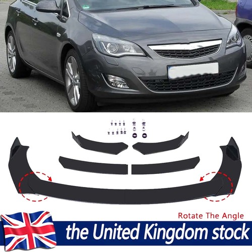 Gloss black front bumper - black,