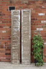 2 x Antique French Shutters