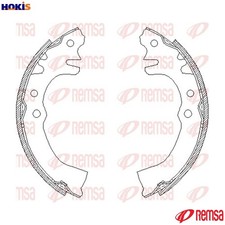 BRAKE SHOE 4155.00 FOR FIAT