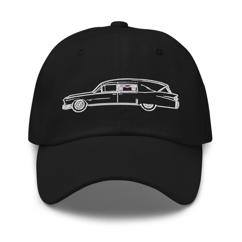 Hearse funeral car embroidered - funeral,