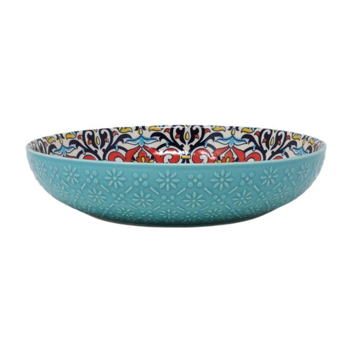 Pasta bowl teal blue - pasta,