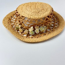 Straw Boater Hat 7'' Inches