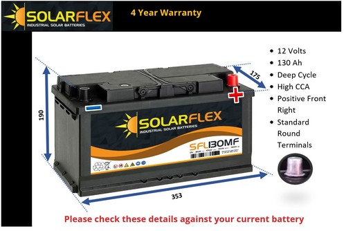 12v 130ah leisure battery deep - 12v,