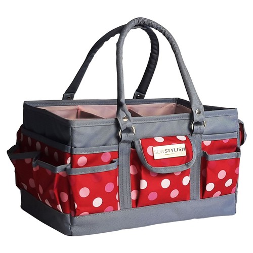 Deluxe tote organiser - tote, red