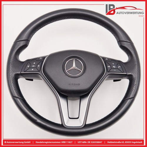 Steering wheel leather black - steering,