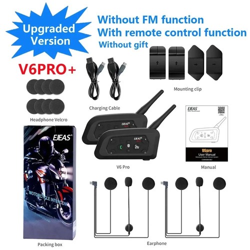 Pro motorcycle intercom - v6,