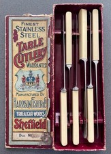 6 Antique Dinner knives in original box