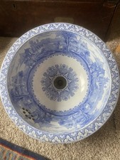 Victorian Blue & White Sink