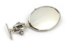 Vintage nickel plated Oval Mirror - Equivalent to Raydyot M39 model