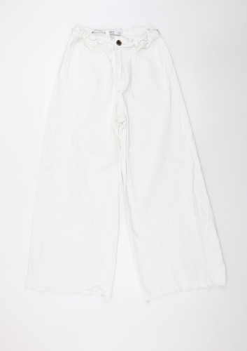 Bershka women white wide - white, wide-leg