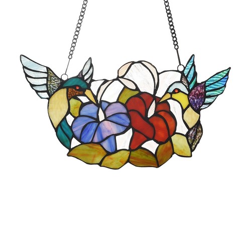 Humming bird stained - ",