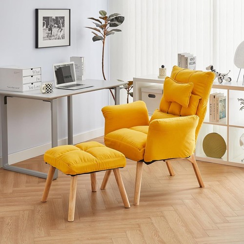 Lazy chair with - lazy, footstool