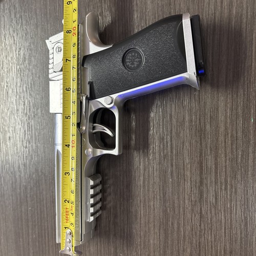 Silver plastic toy gun soft - toy,