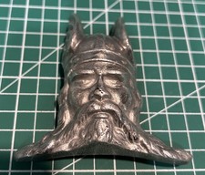 VINTAGE 1950s ROVER P4 VIKING HEAD CAR BADGE HOOD ORNAMENT/MASCOT