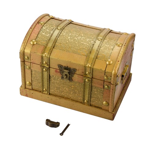 Wooden pirate treasure chest - wooden,