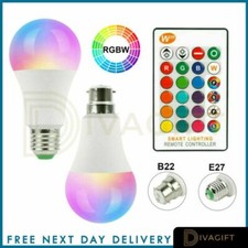 Smart 10W RGB Led Bulb Light 16 Colour Changing Remote Control E27 Screw Lamp
