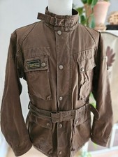 Belstaff Black Prince Trialmaster Sammy Miller Kakhi/Brown Jacket M Malenotti