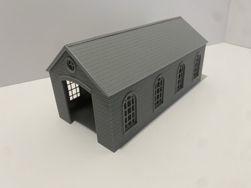 Gauge 148 engine shed - 1:148,