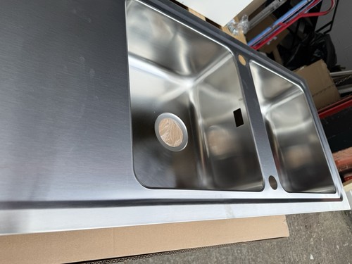 Stainless steel kitchen sink - steel,