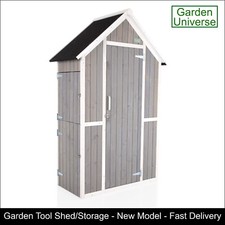 Garden tool storage shed by