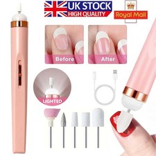 Electric Nail File Drill Portable USB Manicure Pedicure Machine Set Professional