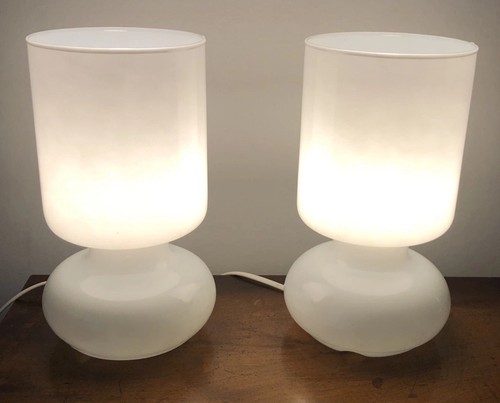 Vintage ikea lykta white glass - vintage,