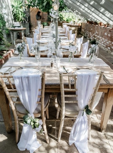 White wedding chair - white,