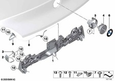 BMW Genuine Plaque BMW Emblem Logo Lettering Exterior Fits E89 51147200474