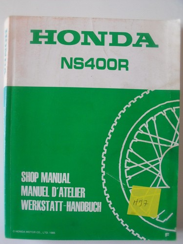 Honda ns400r workshop manual - honda,