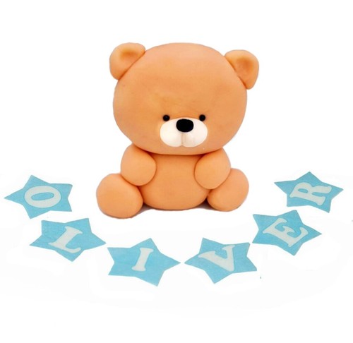 Teddy bear cake toppers edible - teddy,
