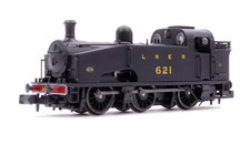 Sonic N Gauge Class J50 LNER Black (Unlined) 0-6-0 Tank Locomotive No.621