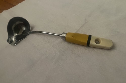 Ladle stainless steel - stainless, wooden