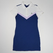 Lacoste Women's Polo Shirt Dress 38 Blue/White