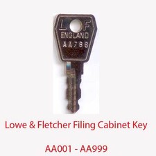 Lowe & Fletcher Replacement Filing Cabinet Key AA001 - AA999