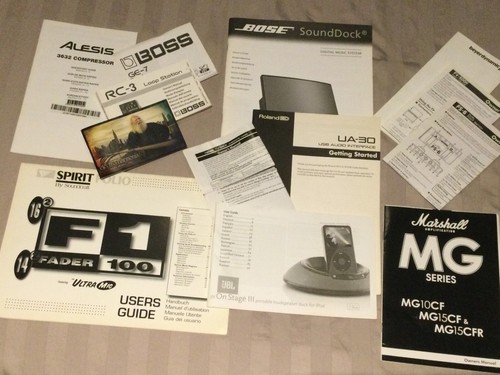 Music equipment owner's