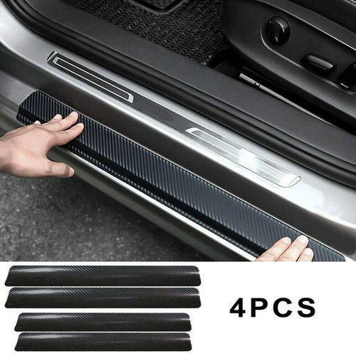 Carbon fiber car door plate - 4x,