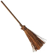Dolls house besom broom - dolls,