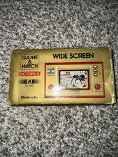 Nintendo Octopus OC-22 1981 GAME & WATCH (Wide Screen)  w/ Box CIB