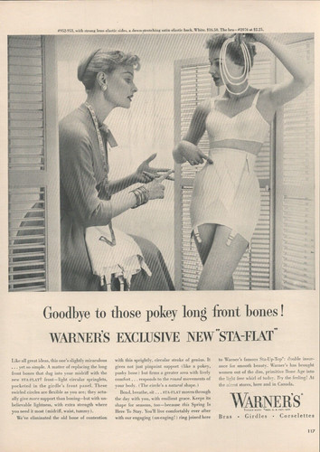 1955 warner bras girdles - warner's,