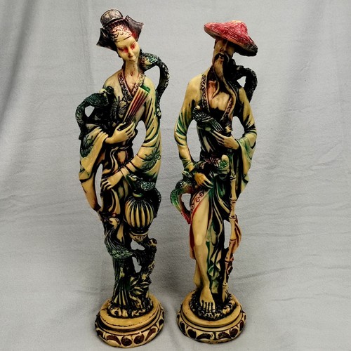 Vintage chinese figures pair - vintage,
