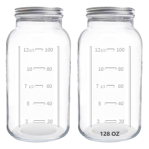 128oz mason jars pack 1 - 128oz,