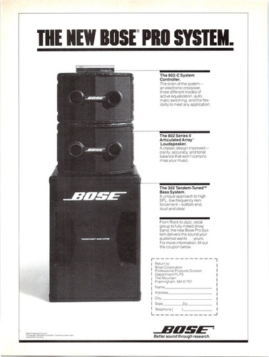 1984 bose speakers 802 - 1984,