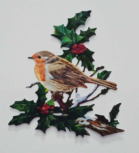 Two red robins christmas - two, robin