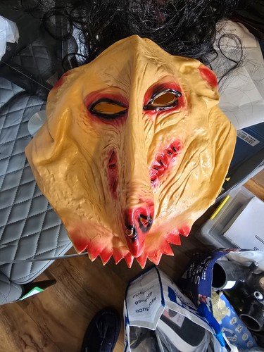 Halloween pig mask - halloween,