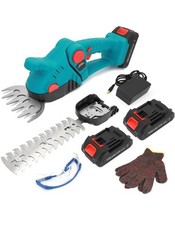 Cordless Grass Shear & Hedge Trimmer 2 In 1 21v with 2 Battery and Charger