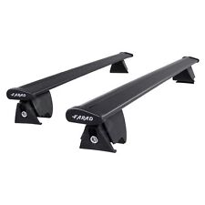 Farad Hilo Wing Black Alu Roof Bars for Skoda Octavia Estate 20-25 Closed Rail