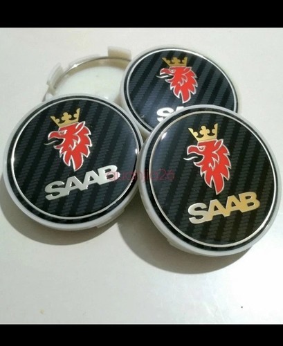 Saab carbon fibre 62mm 63mm - 4x,