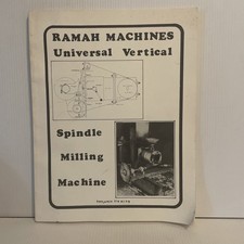 Ramah Machines Universal Vertical Spindle Milling Machine FLEMING PB Book Manual