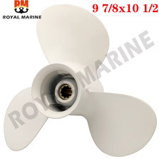 664-45945-00-EL 9 7/8 X 10 1/2 Outboard Propeller for Yamaha 20HP 30HP Aluminum 